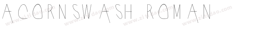 AcornSwash Roman字体转换